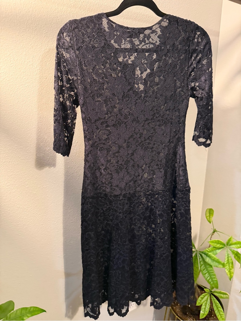 BCBGMAXAZRIA Black Sheer Lace Dress 🖤✨